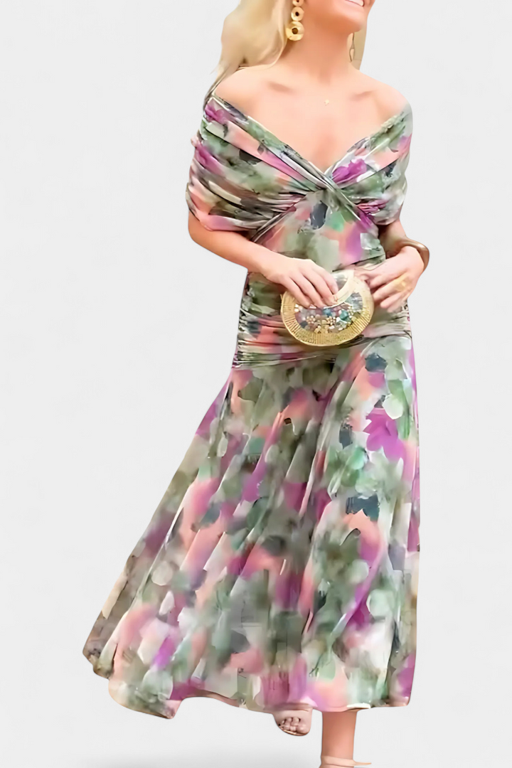 Robe Femme Élégance Soirée Plissée