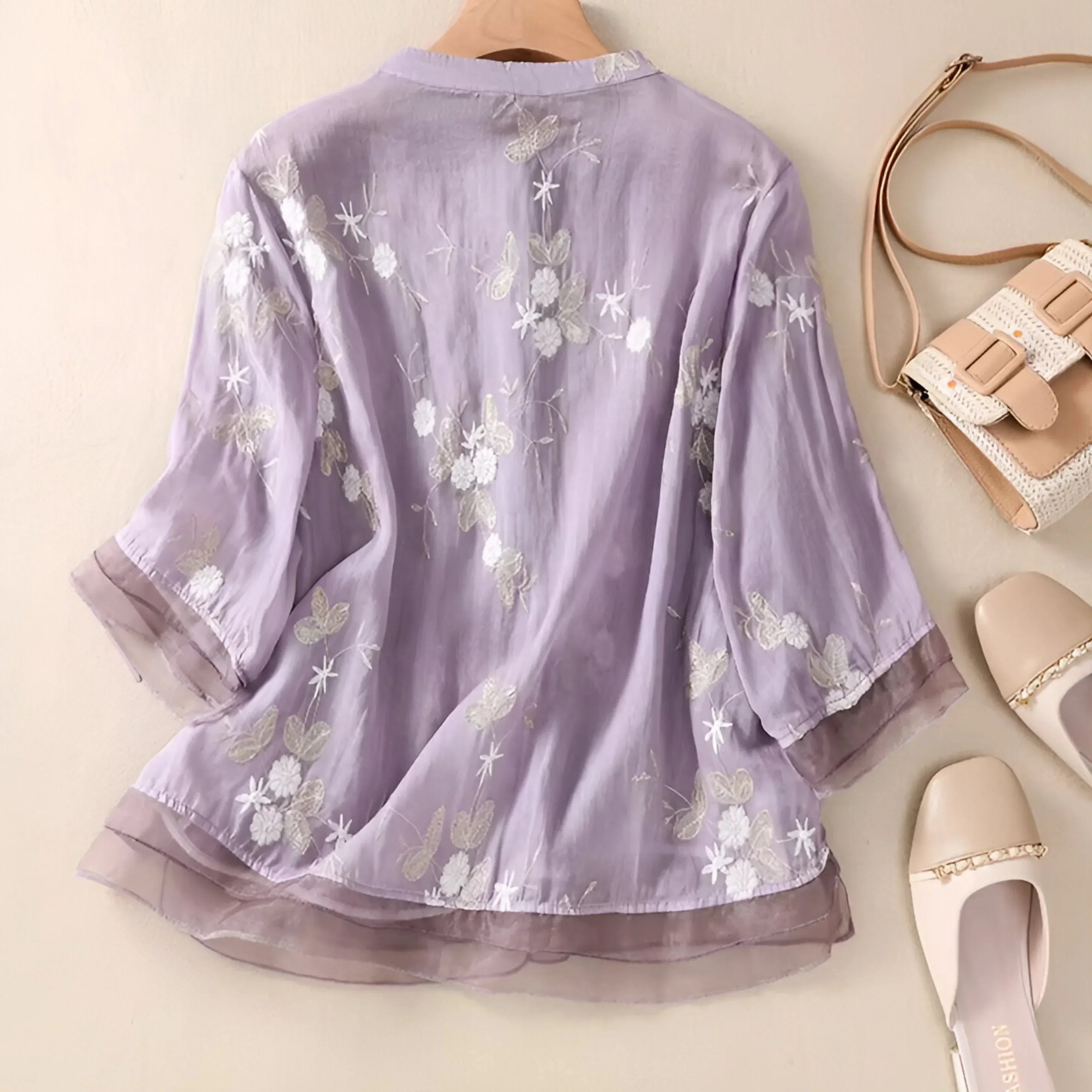 Blouse Femme Brodée Élégance Bohème