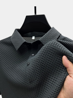 Polo Homme Texturé à Manches Courtes