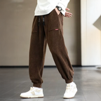 Pantalon Jogger Homme Velours Décontracté