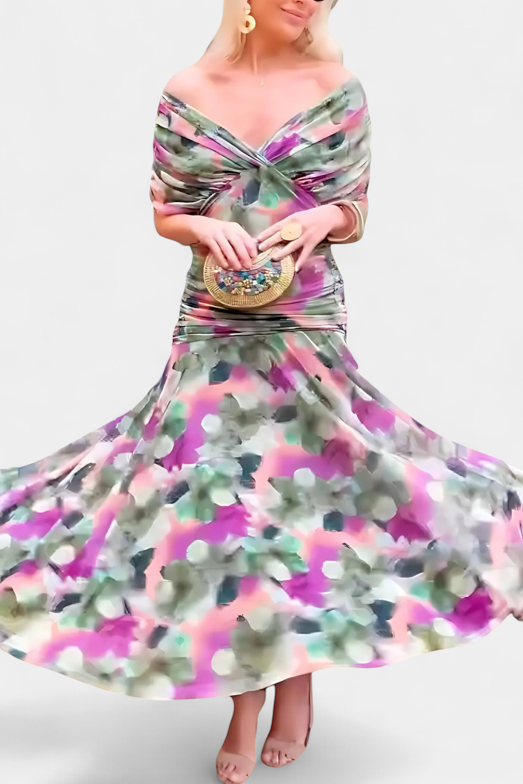 Robe Femme Élégance Soirée Plissée