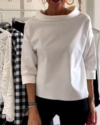 Blouse Femme Col Bateau Élégante