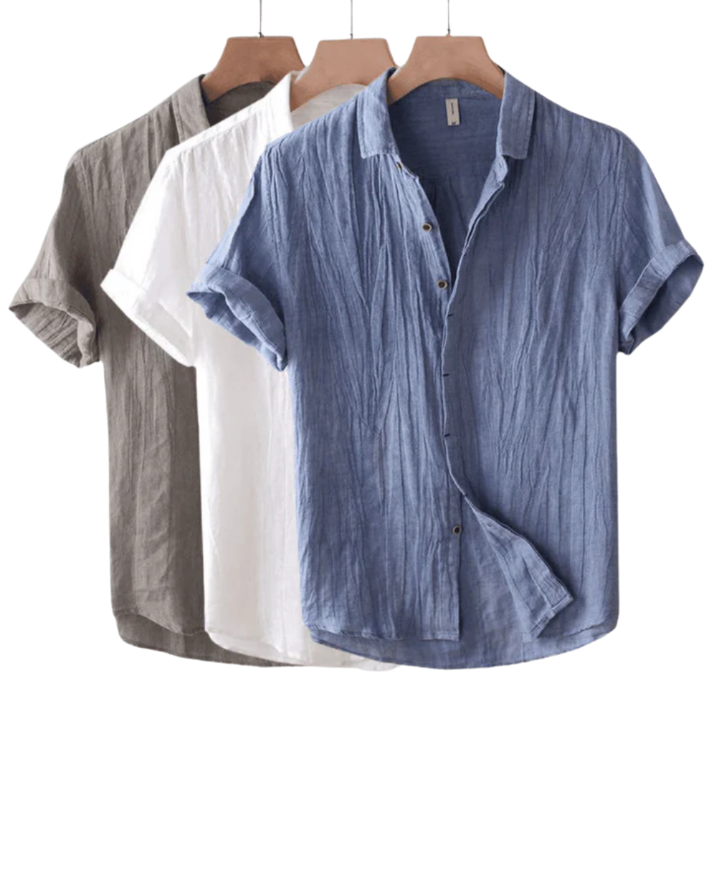 Chemise Homme à Col Mao et Manches Courtes