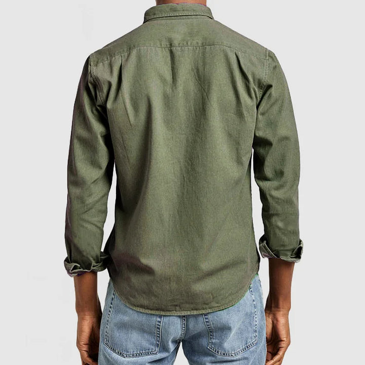 Chemise Homme Lin Casual Élégant