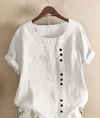 Blouse Femme Boutonnée Lin Décontractée