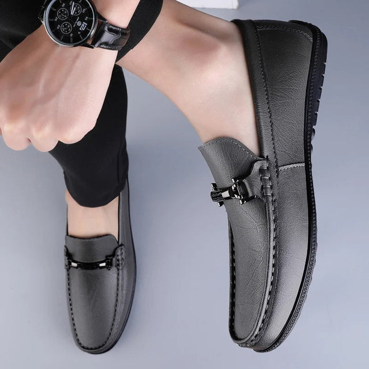 Mocassins en Cuir Élégants avec Boucle Confort et Style Moderne