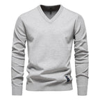 Pull Col V Ajusté Confort Doux et Style Élégant