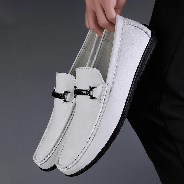 Mocassins en Cuir Élégants avec Boucle Confort et Style Moderne