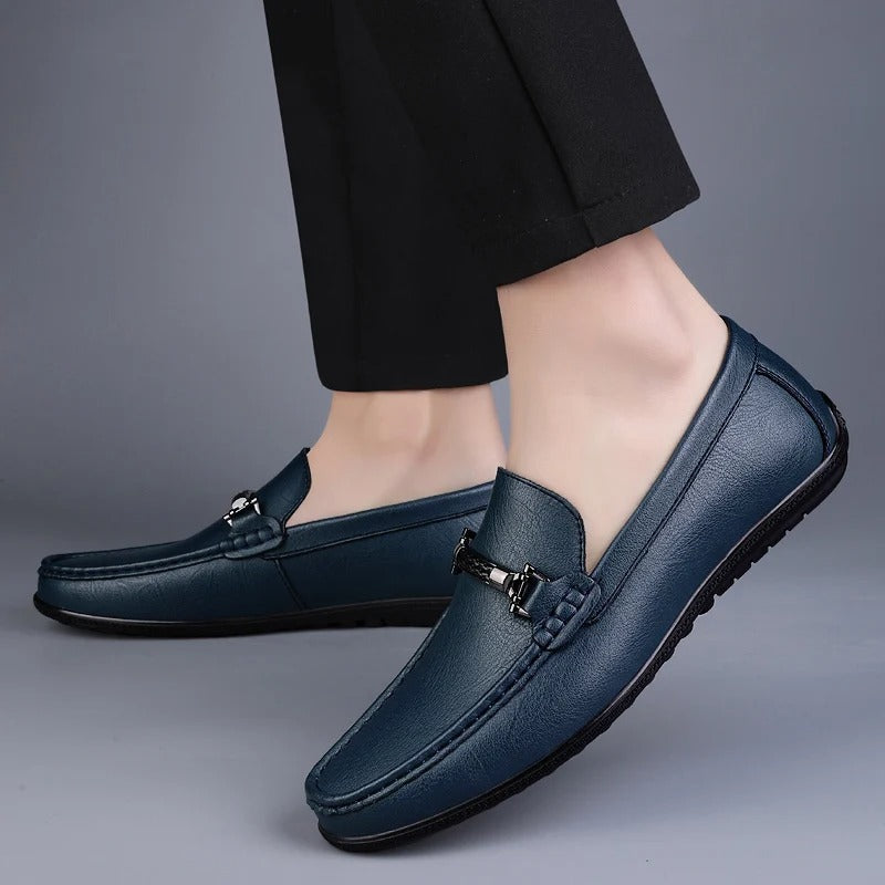 Mocassins en Cuir Élégants avec Boucle Confort et Style Moderne