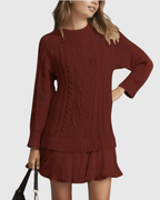 Robe Pull Femme Maille Élégante