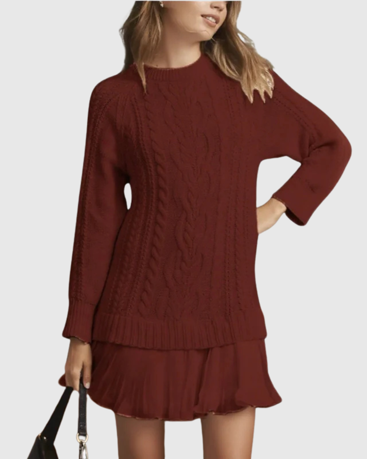 Robe Pull Femme Maille Élégante