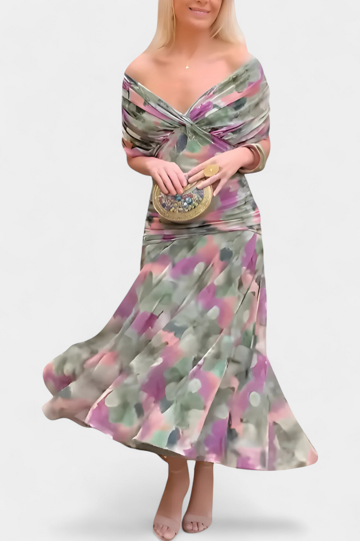 Robe Femme Élégance Soirée Plissée