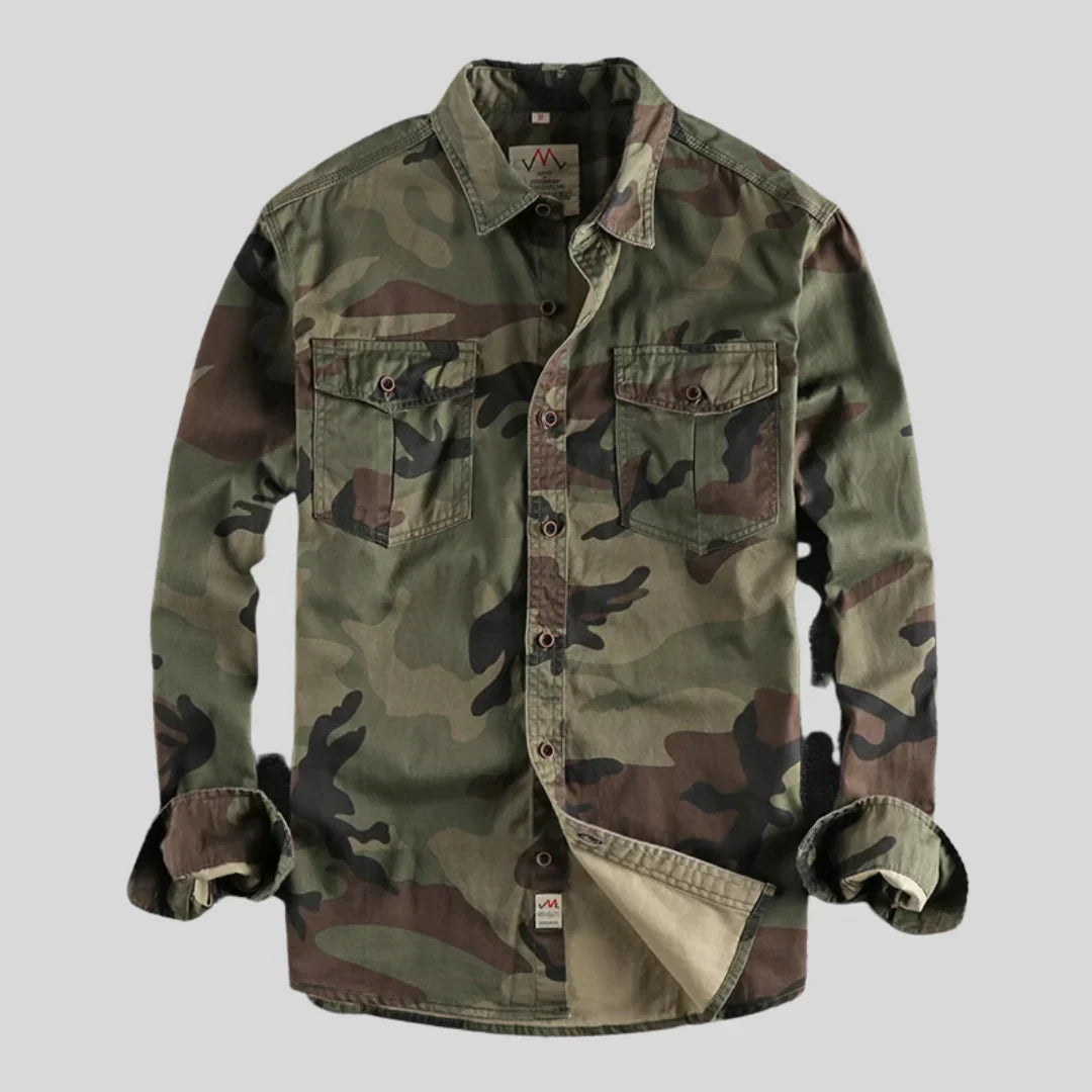 Surchemise Camouflage Vintage Confort Durable et Style Outdoor