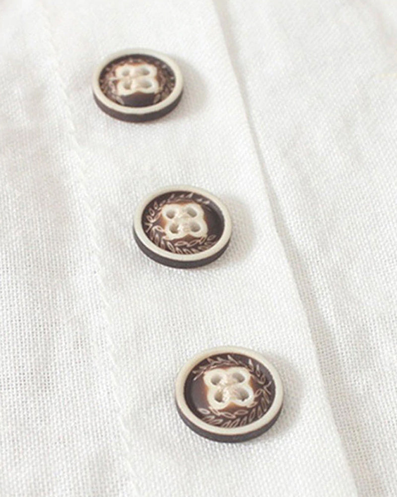 Blouse Femme Boutonnée Lin Décontractée