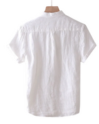 Chemise Homme à Col Mao et Manches Courtes