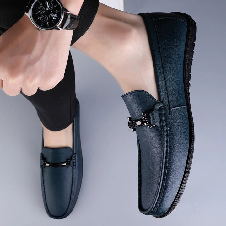 Mocassins en Cuir Élégants avec Boucle Confort et Style Moderne