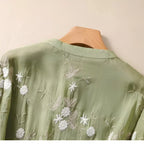 Blouse Femme Brodée Élégance Bohème