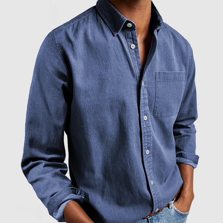 Chemise Homme Lin Casual Élégant