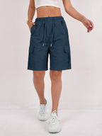 Short Cargo Taille Haute Femme