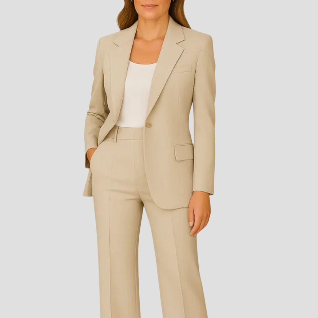 Ensemble Blazer Structuré et Pantalon Droit