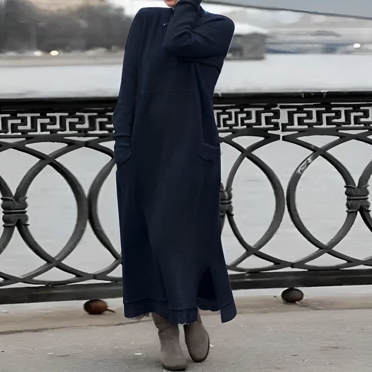 Robe Pull Femme Longue Confort Chic