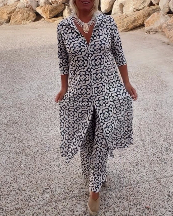 Robe Femme Imprimée Élégance Décontractée