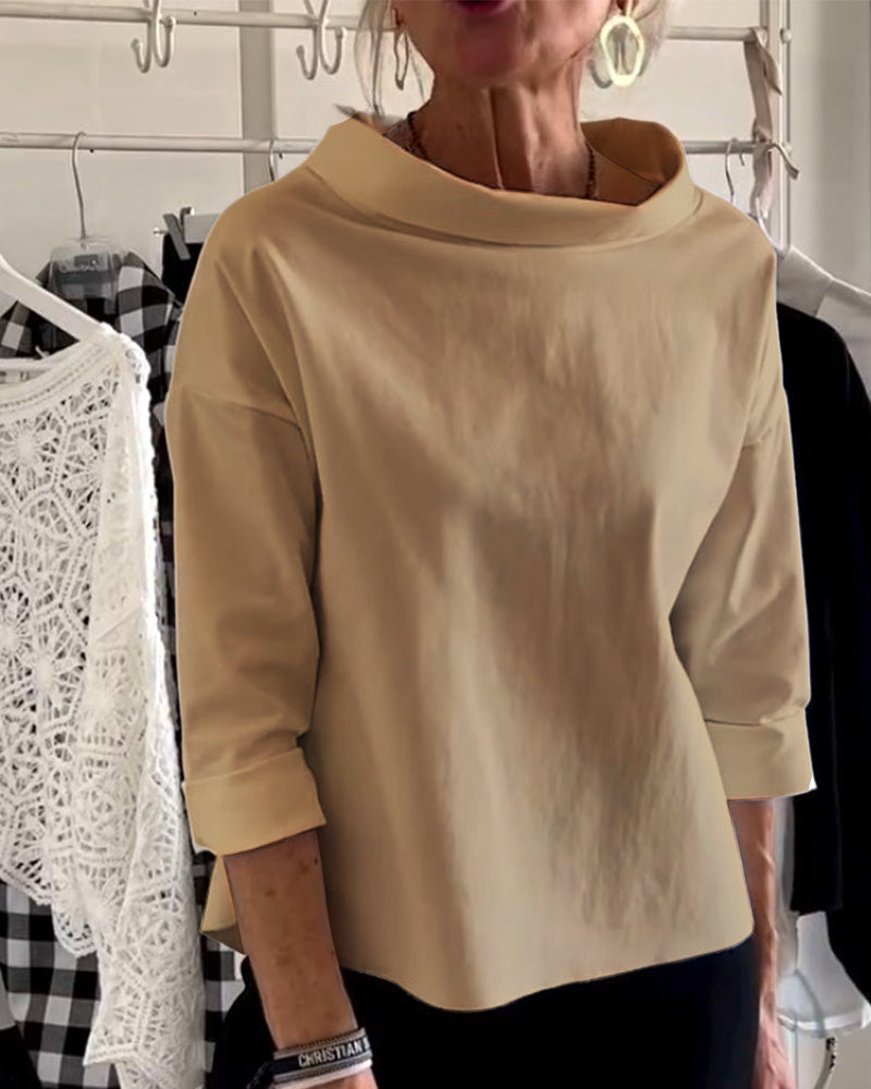 Blouse Femme Col Bateau Élégante