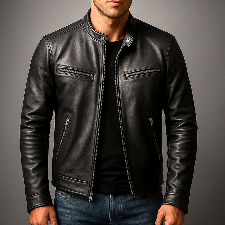 Veste en Cuir Élégante Coupe Moderne et Confort Premium