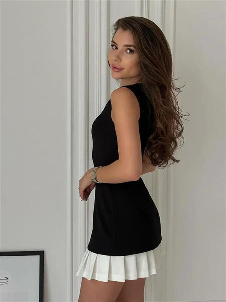 Robe Femme Courte Volants Élégante