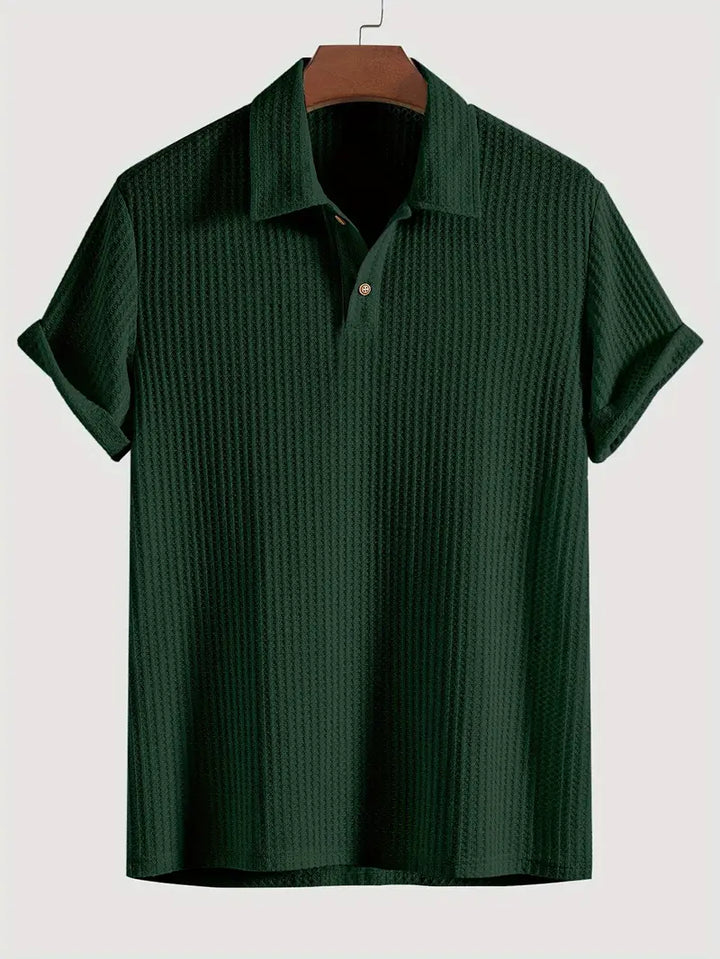 Polo Homme Maille Côtelée Élégante