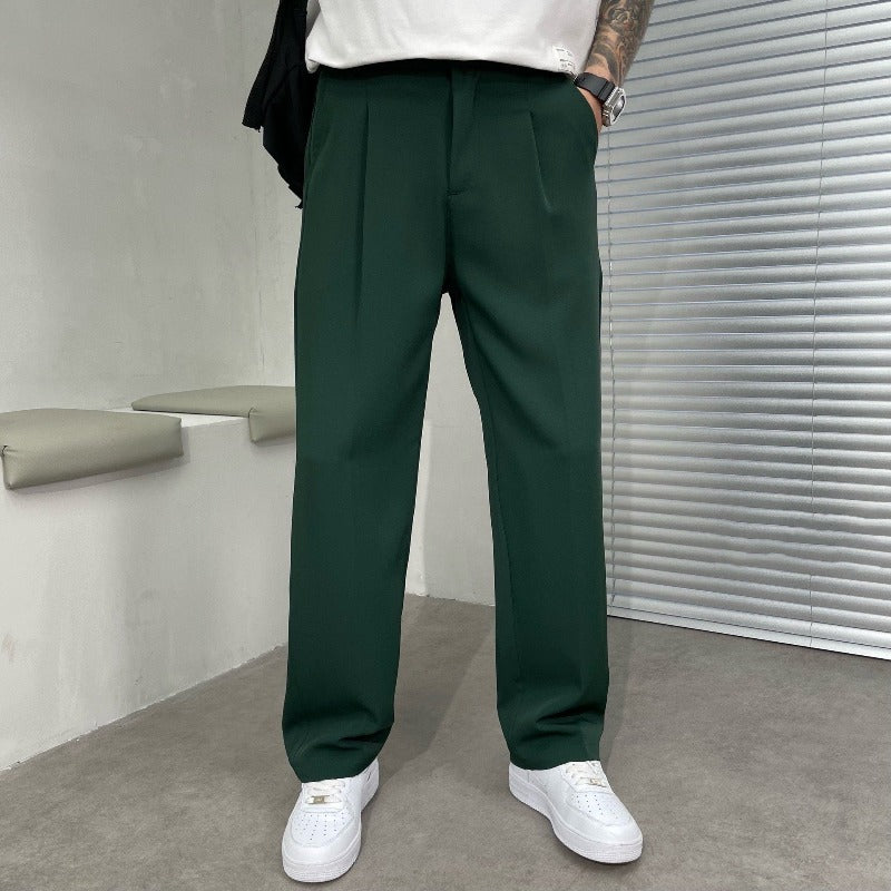 Pantalon Homme Coupe Large Minimaliste