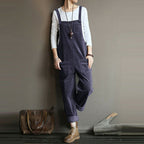 Salopette Large en Velours Femme