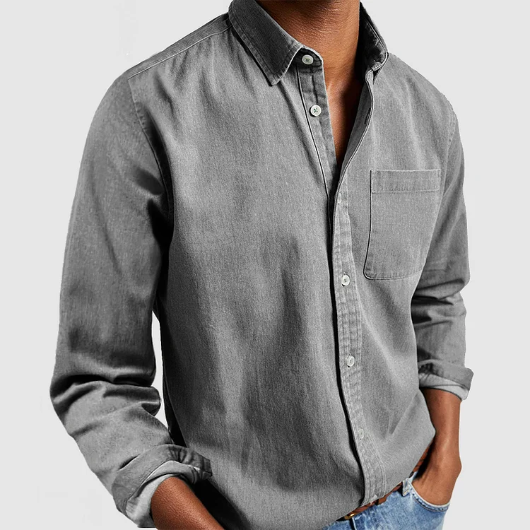 Chemise Homme Lin Casual Élégant