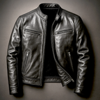 Veste en Cuir Élégante Coupe Moderne et Confort Premium