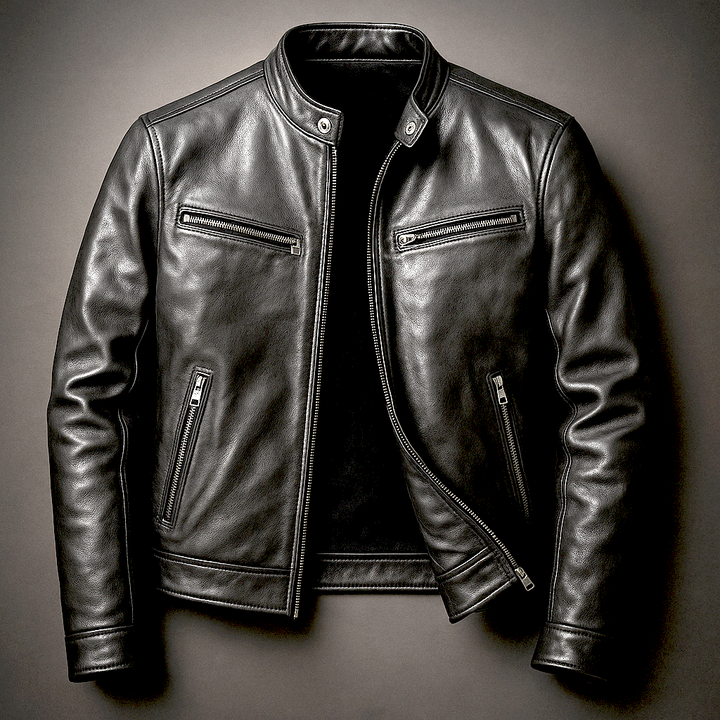 Veste en Cuir Élégante Coupe Moderne et Confort Premium