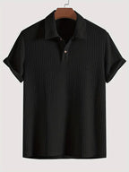 Polo Homme Maille Côtelée Élégante