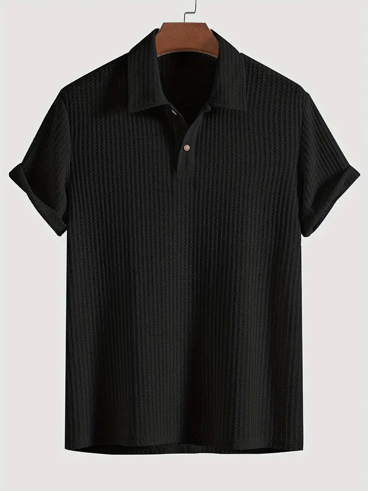 Polo Homme Maille Côtelée Élégante