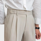 Pantalon Homme Plissé Élégance Tailleur