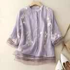 Blouse Femme Brodée Élégance Bohème