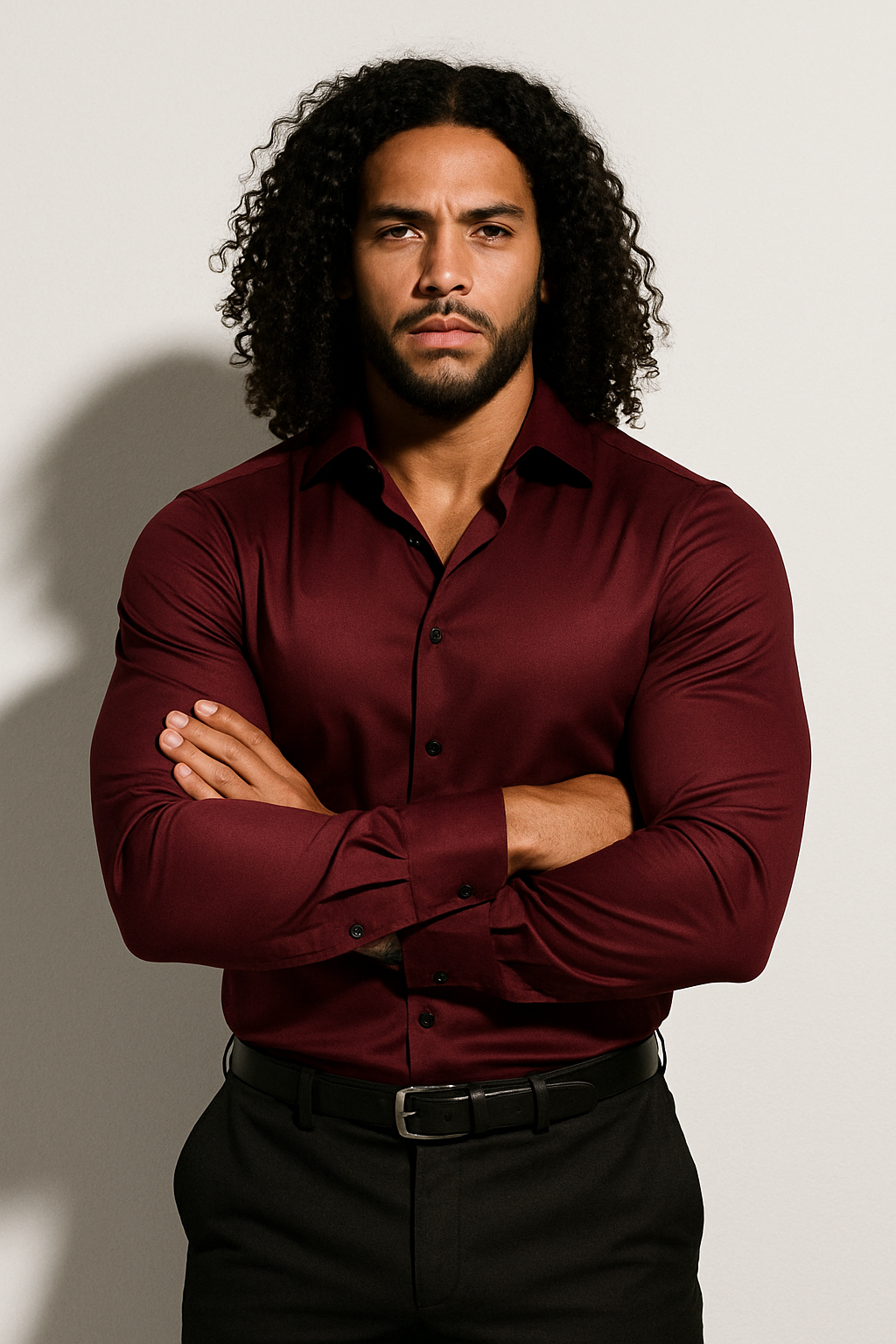 Chemise Homme Ajustée Élégance Premium