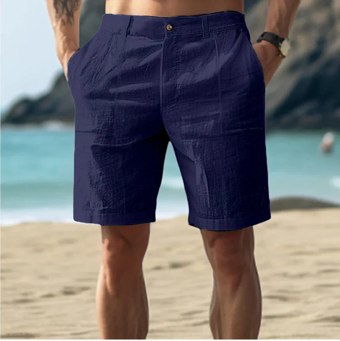 Short Homme Lin Léger Été