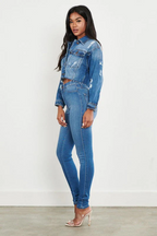 Jean Skinny Taille Haute Sculptant