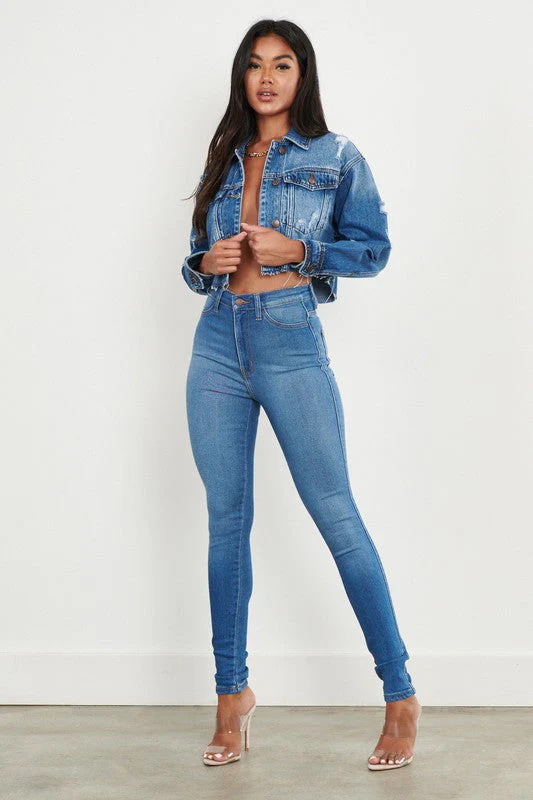 Jean Skinny Taille Haute Sculptant