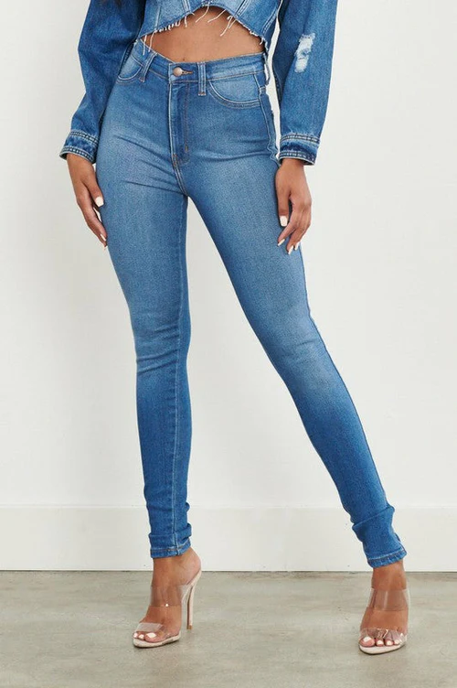Jean Skinny Taille Haute Sculptant