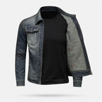 Veste en Jean Vintage Coupe Moderne et Style Urbain