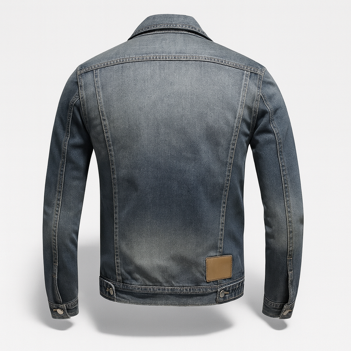 Veste en Jean Vintage Coupe Moderne et Style Urbain