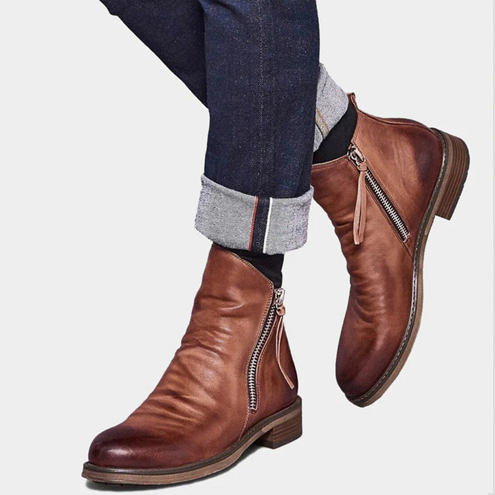 Bottes en Cuir Élégantes Confort Durable et Style Classique