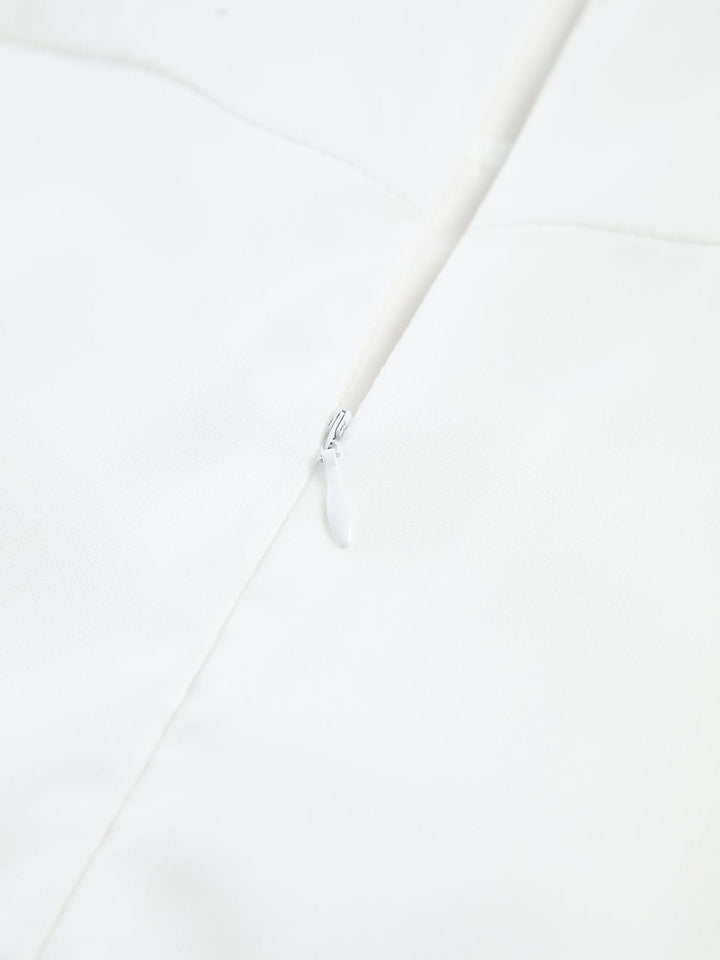 Robe Midi Évasée à Bretelles Fines