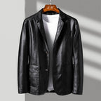 Blazer Homme Similicuir Élégance Moderne