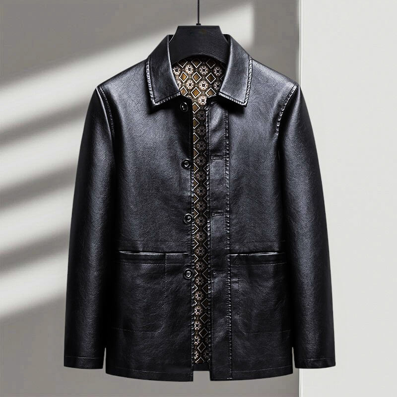 Veste Homme Similicuir Vintage Chic